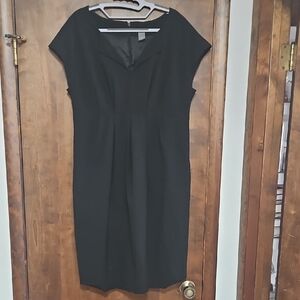 Ann Taylor Classic Black Midi Dress